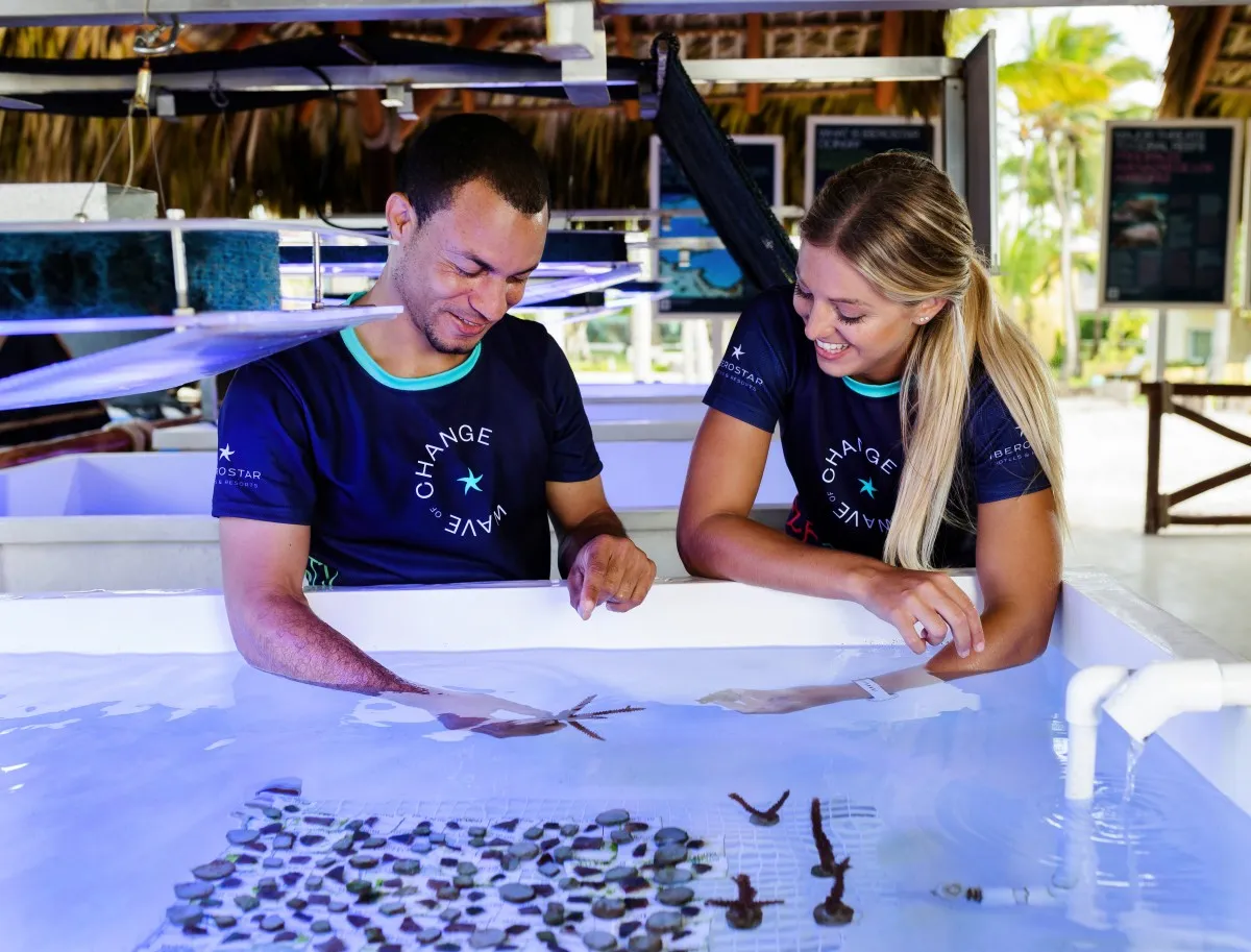 Science Team working on coral thermo-tolerance